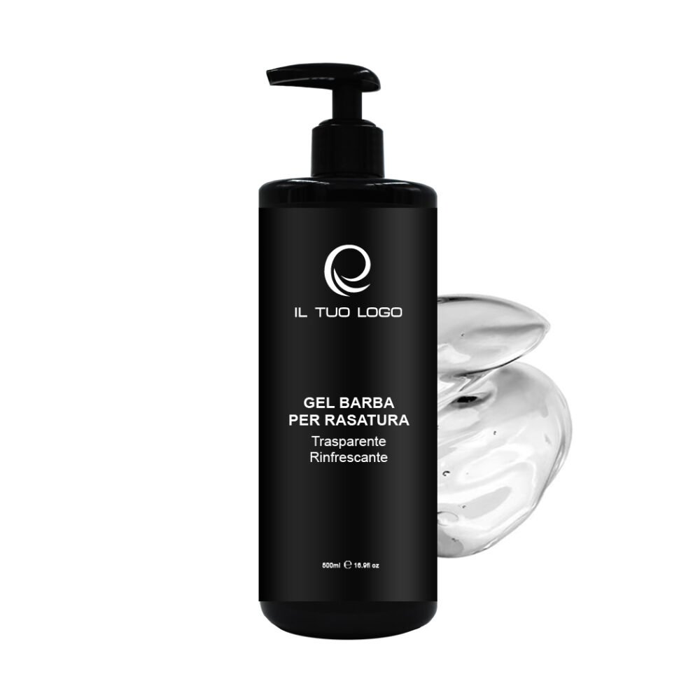 Gel barba per rasatura trasparente 500ml